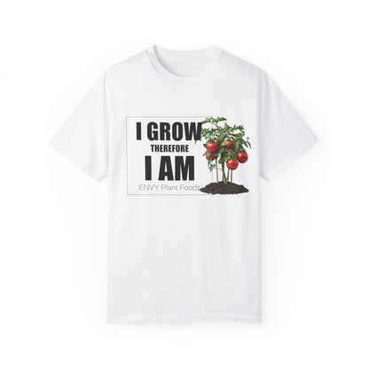 Gardening T-Shirt - "I Grow, Therefore I Am" - Tomato