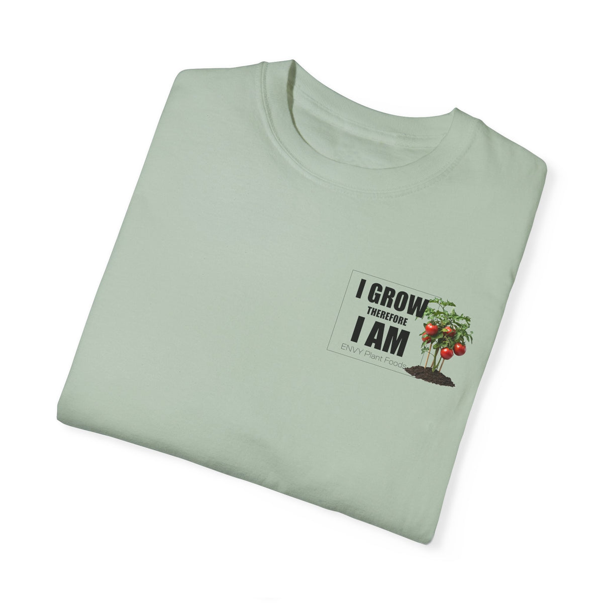 Gardening T-Shirt - "I Grow, Therefore I Am" - Tomato Design