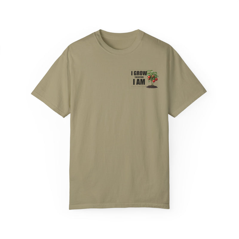 Gardening T-Shirt - "I Grow, Therefore I Am" - Tomato Design