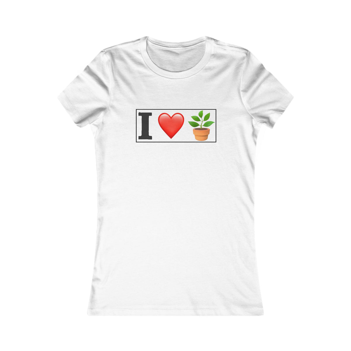Women's T-Shirt- "I Love Plants" for Plant Lovers