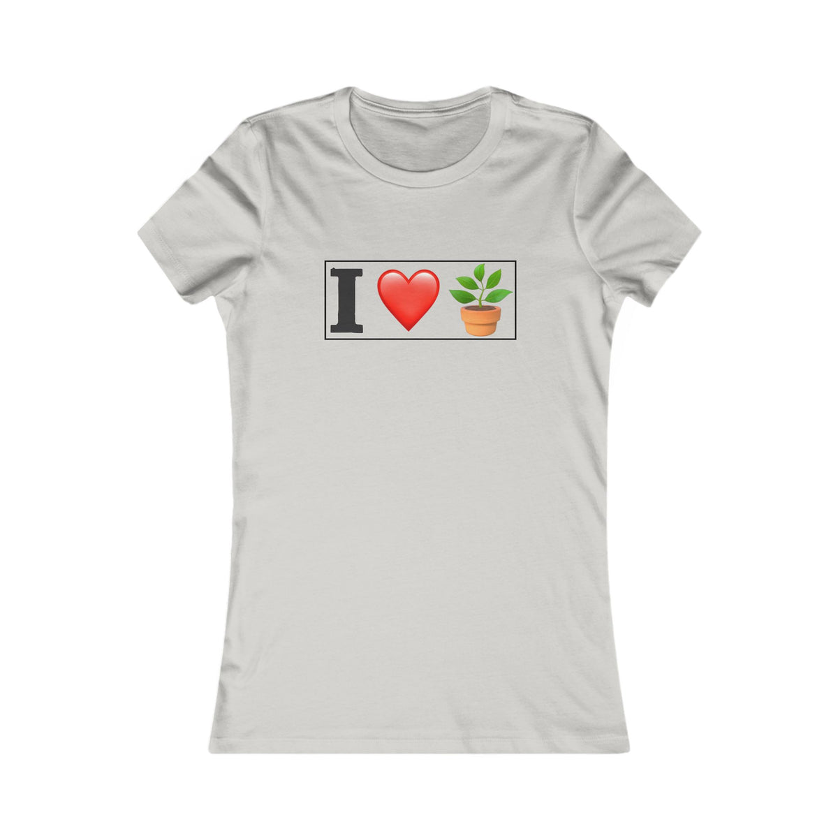 Women's T-Shirt- "I Love Plants" for Plant Lovers