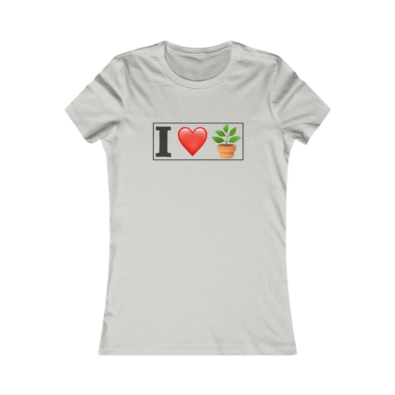 Women's T-Shirt- "I Love Plants" for Plant Lovers