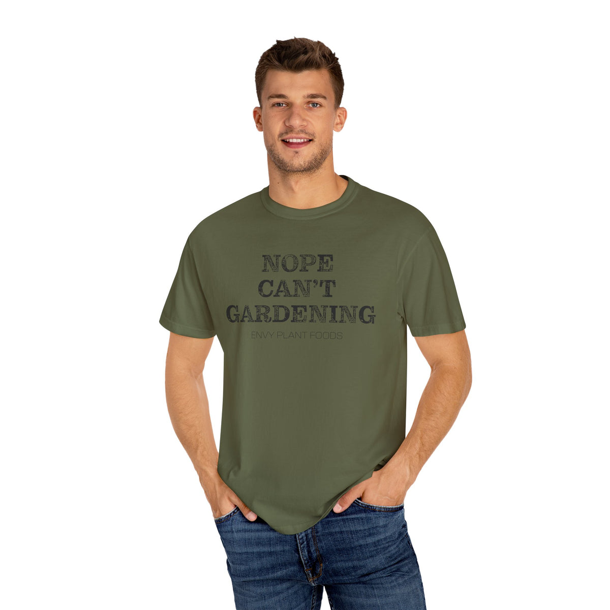 Gardening T-Shirt - "NOPE CAN'T GARDENING" - Black Letters