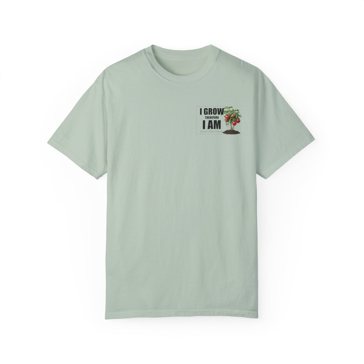 Gardening T-Shirt - "I Grow, Therefore I Am" - Tomato Design