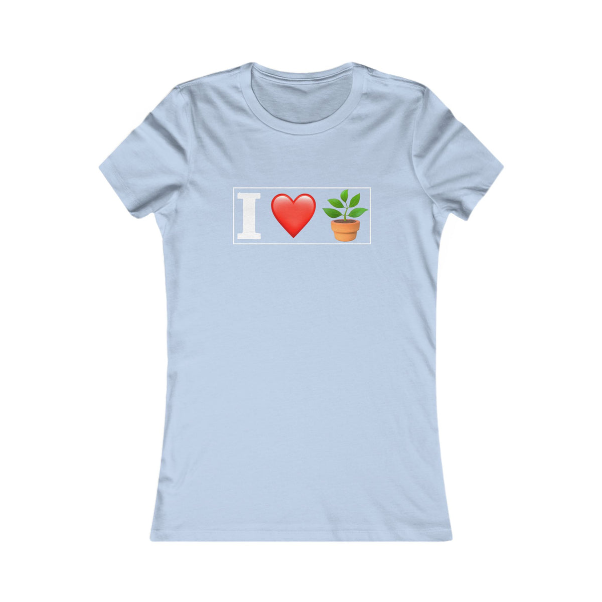 Women's T-Shirt- "I Love Plants" for Plant Lovers - White