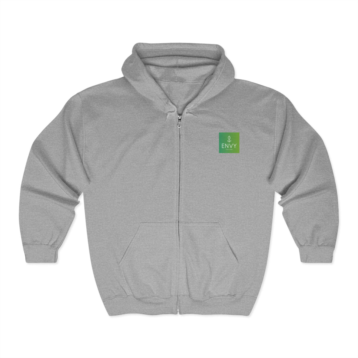 Unisex Zip-Up Hoodie - ENVY Logo