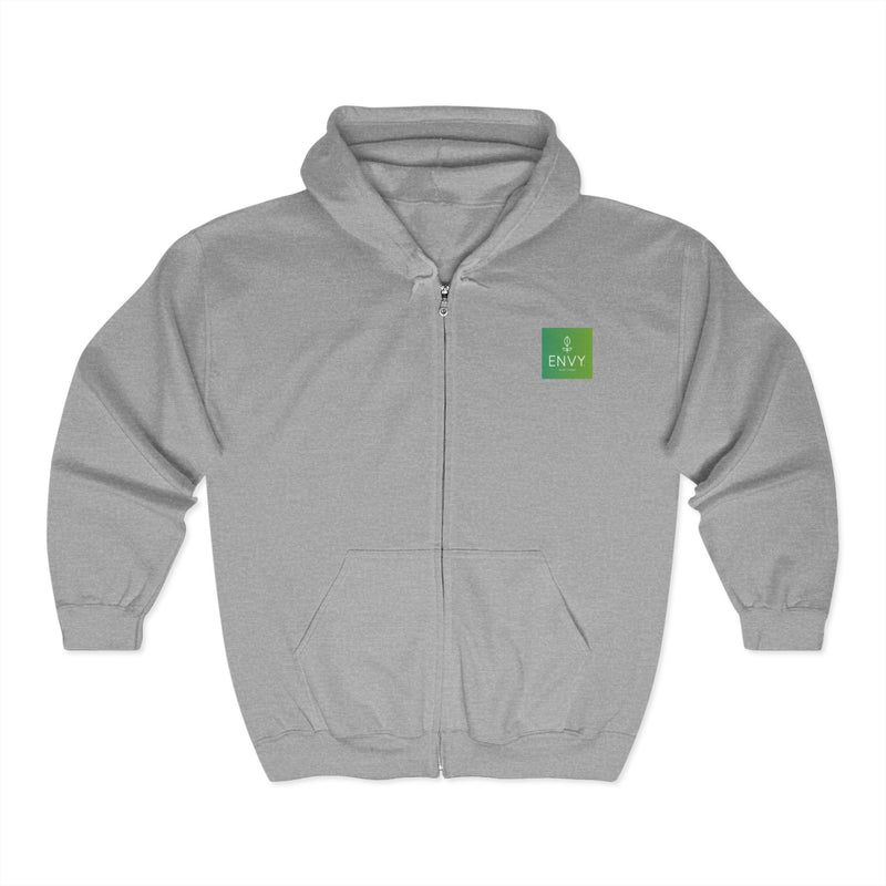 Unisex Zip-Up Hoodie - ENVY Logo