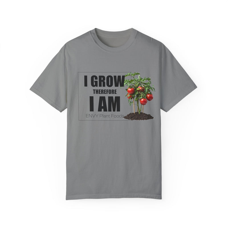 Gardening T-Shirt - "I Grow, Therefore I Am" - Tomato