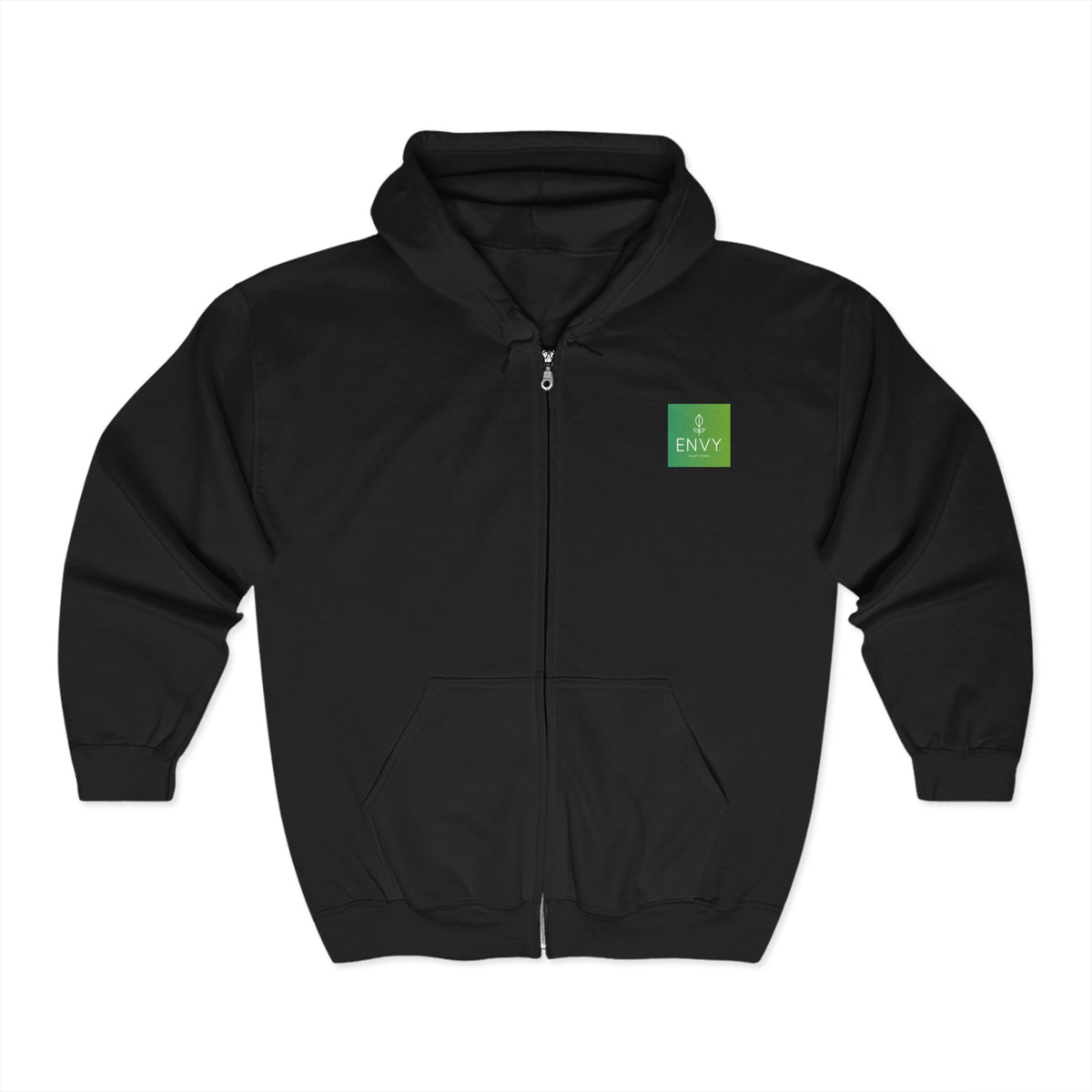 Unisex Zip-Up Hoodie - ENVY Logo