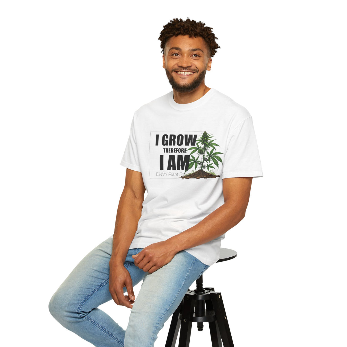 Gardening T-Shirt - "I Grow, Therefore I Am" - Canna