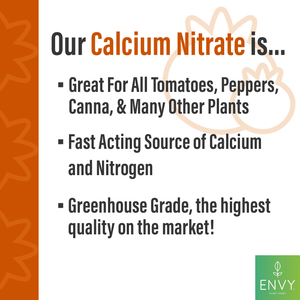ENVY Calcium Nitrate - Greenhouse Grade, Water-Soluble Plant Food