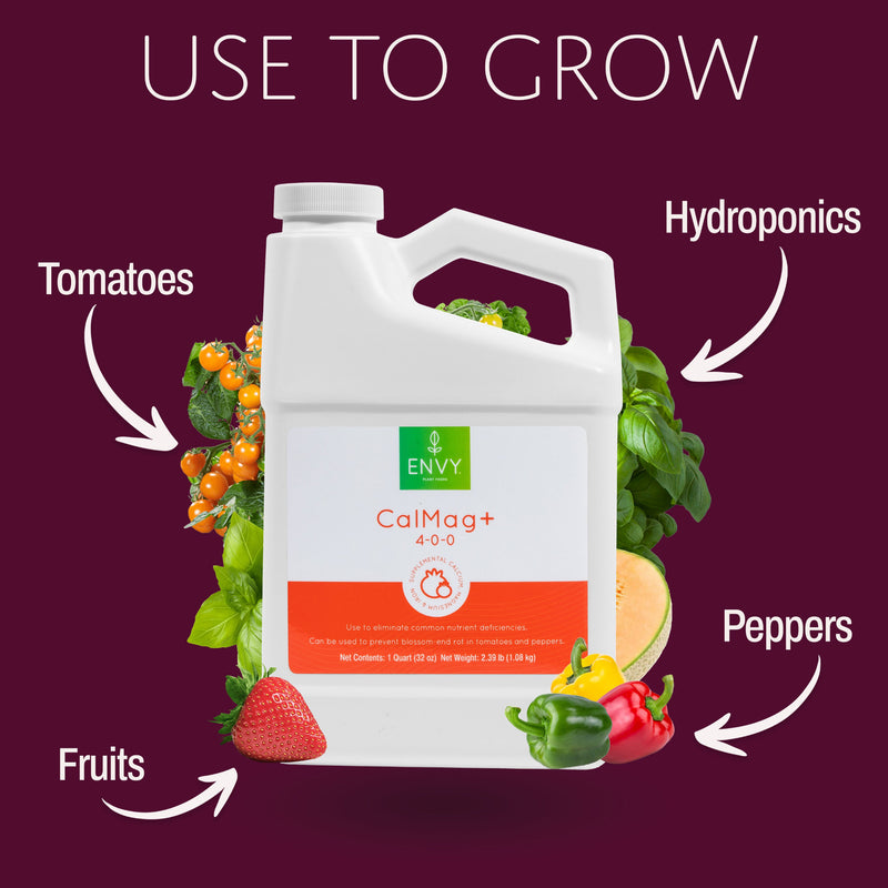 Image showing benefits of ENVY Plant Foods CalMag