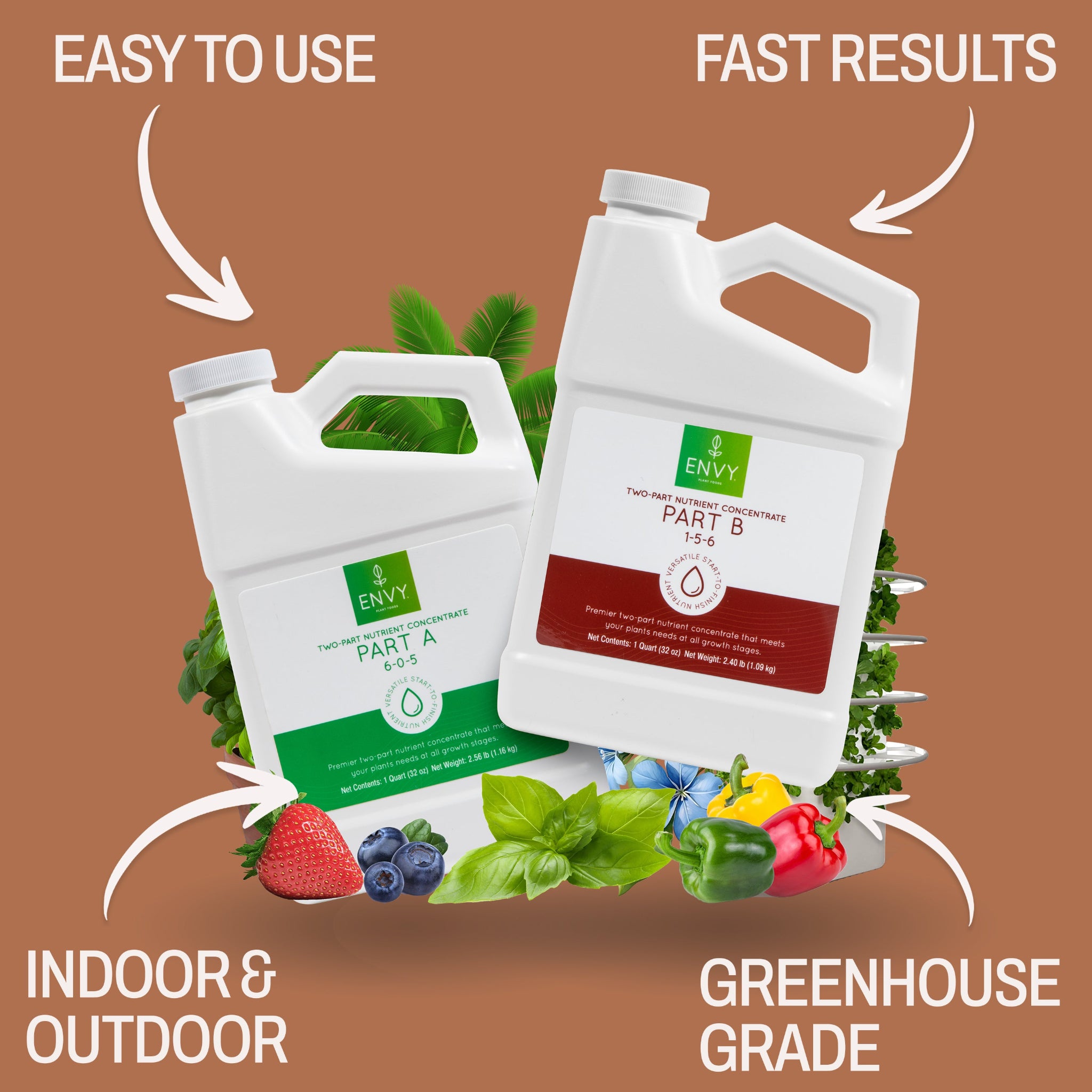 ENVY Liquid Plant Food, 2-Part, Combo Pack A&B – Envy Plant Foods