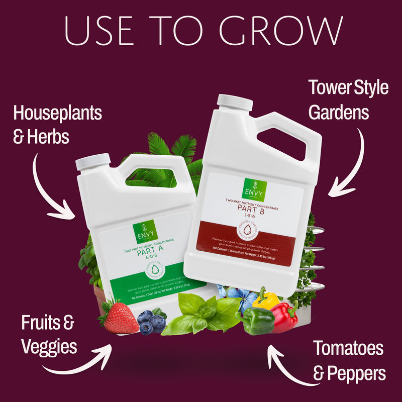 Image for ENVY Plant Foods Liquid 2-Part Use to Grow