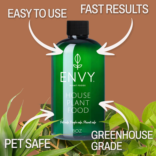 ENVY House Plant Food – Advanced Liquid Fertilizer for Indoor Plants – All-Purpose One-Part Formula
