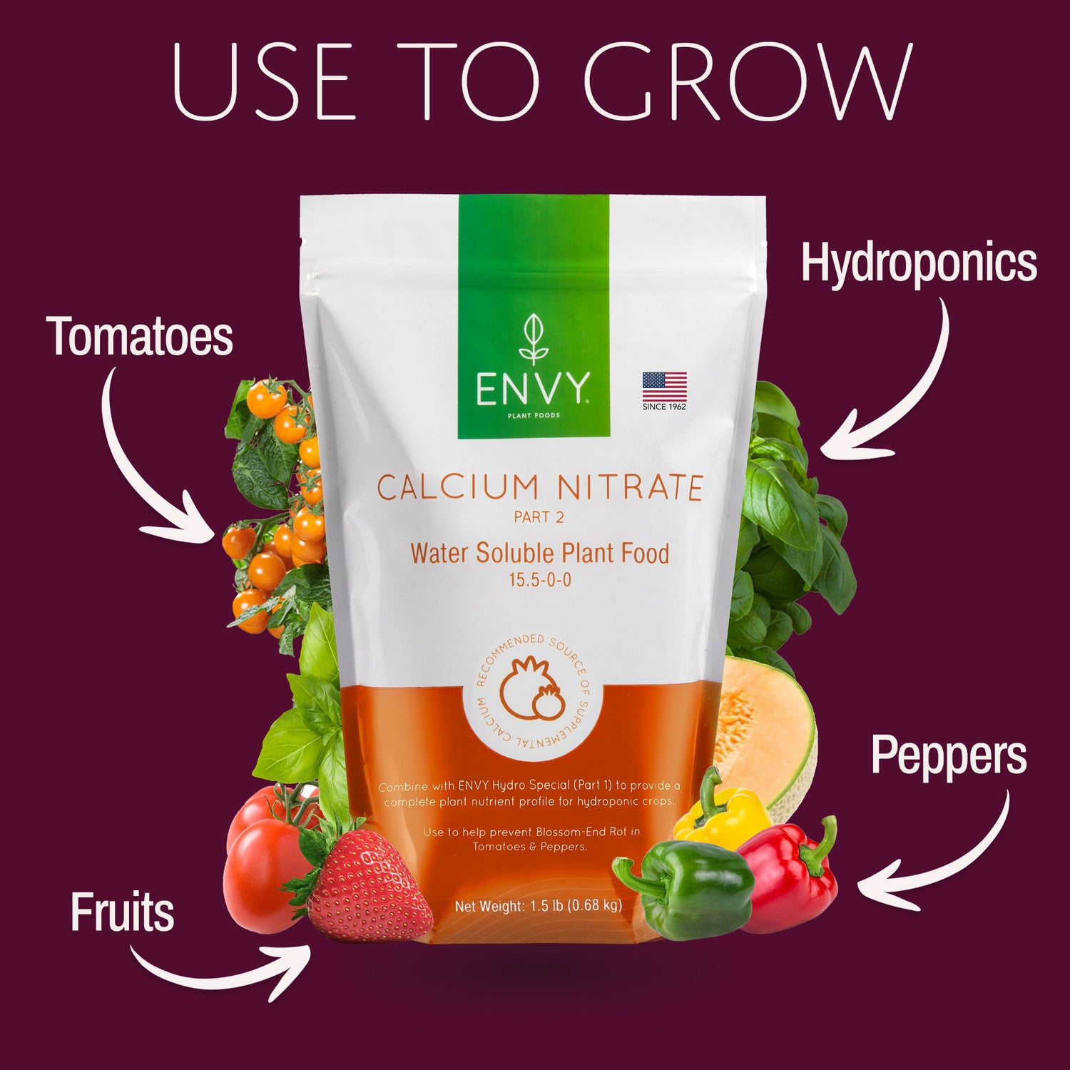 Image showing Uses of ENVY Plant Foods Calcium Nitrate