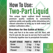 Load image into Gallery viewer, ENVY Liquid 2-Part Base Nutrient - PART A ONLY
