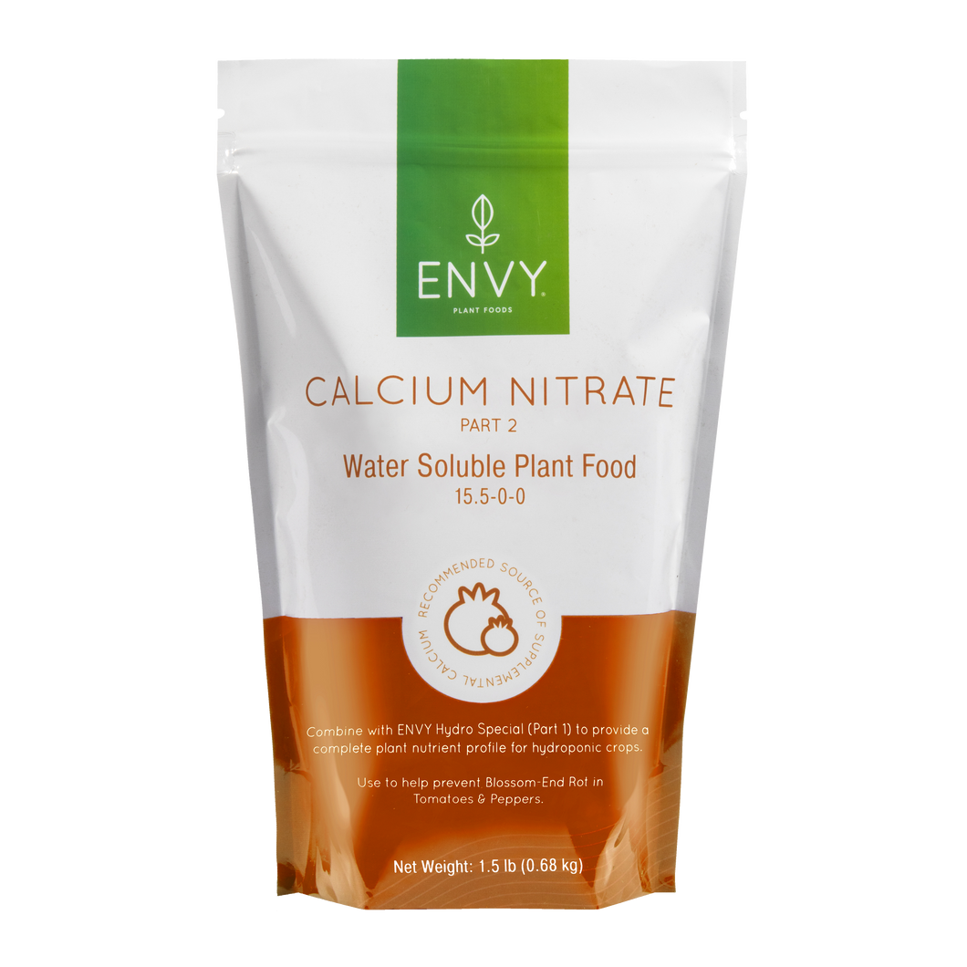 ENVY Calcium Nitrate - Greenhouse Grade, Water-Soluble Plant Food