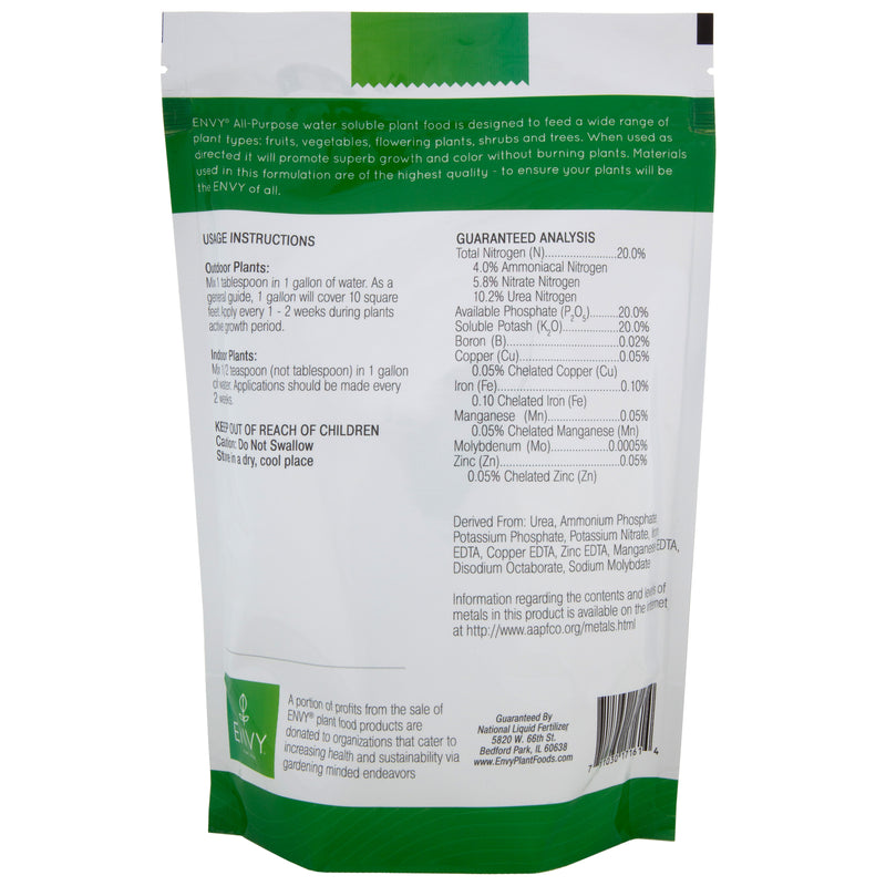 ENVY All-Purpose (20-20-20) Water-Soluble Plant Food